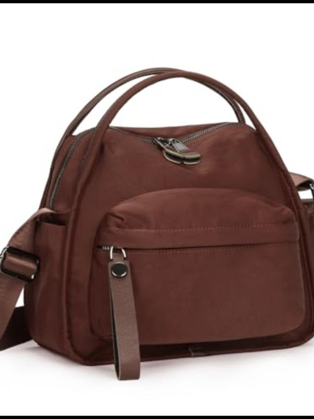 Nylon Crossbody Bag for Women with Top Handle and Adjustable Strap Casual